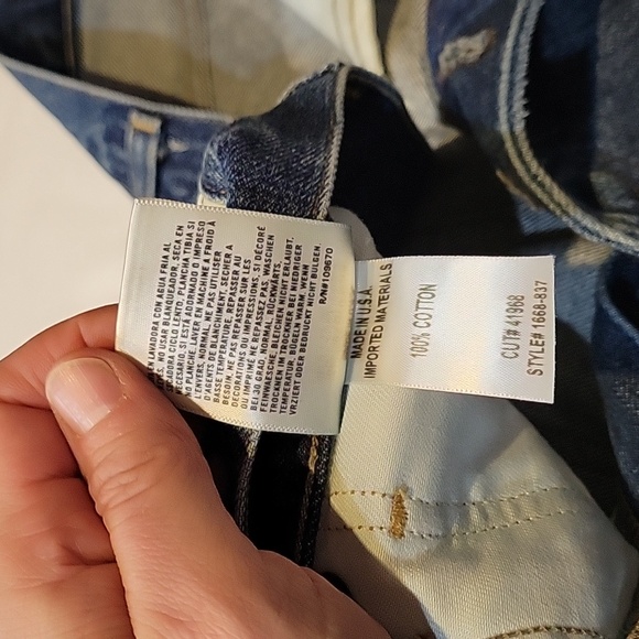 Citizens of humanity Gia ankle straight leg size 25 indigo blue pin tuck rigid - Picture 9 of 16